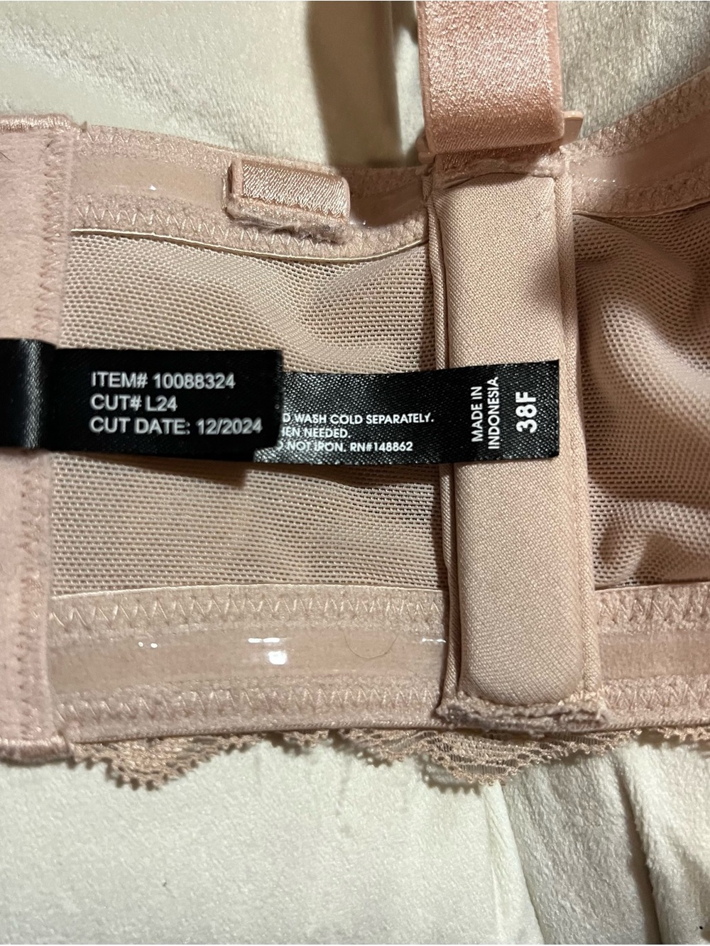 Torrid Bombshell Everyday Strapless Bra in Nude Size 38F - Picture 4 of 9